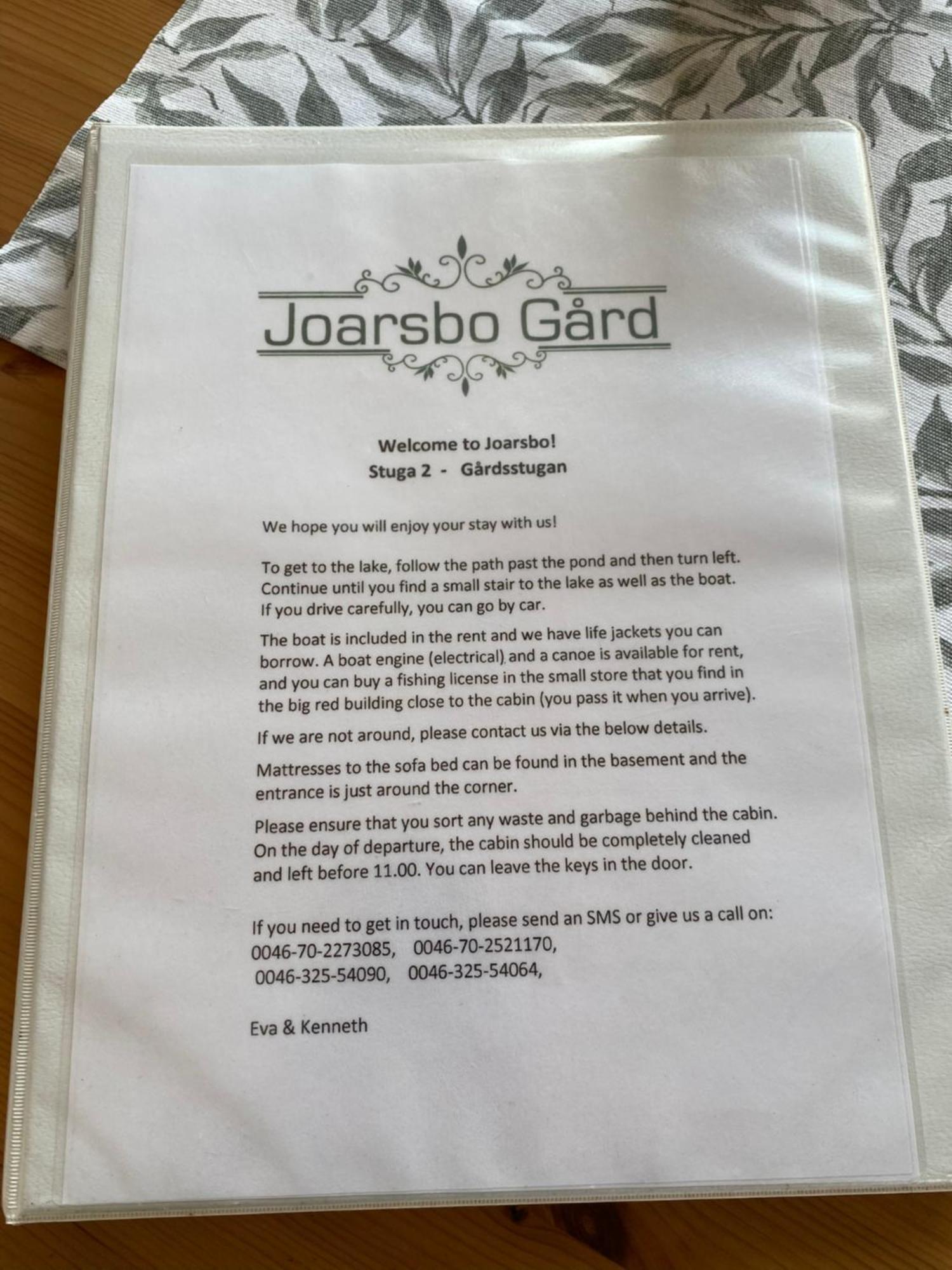 Joarsbo, Stuga 2, Gardsstugan Kalv Zewnętrze zdjęcie